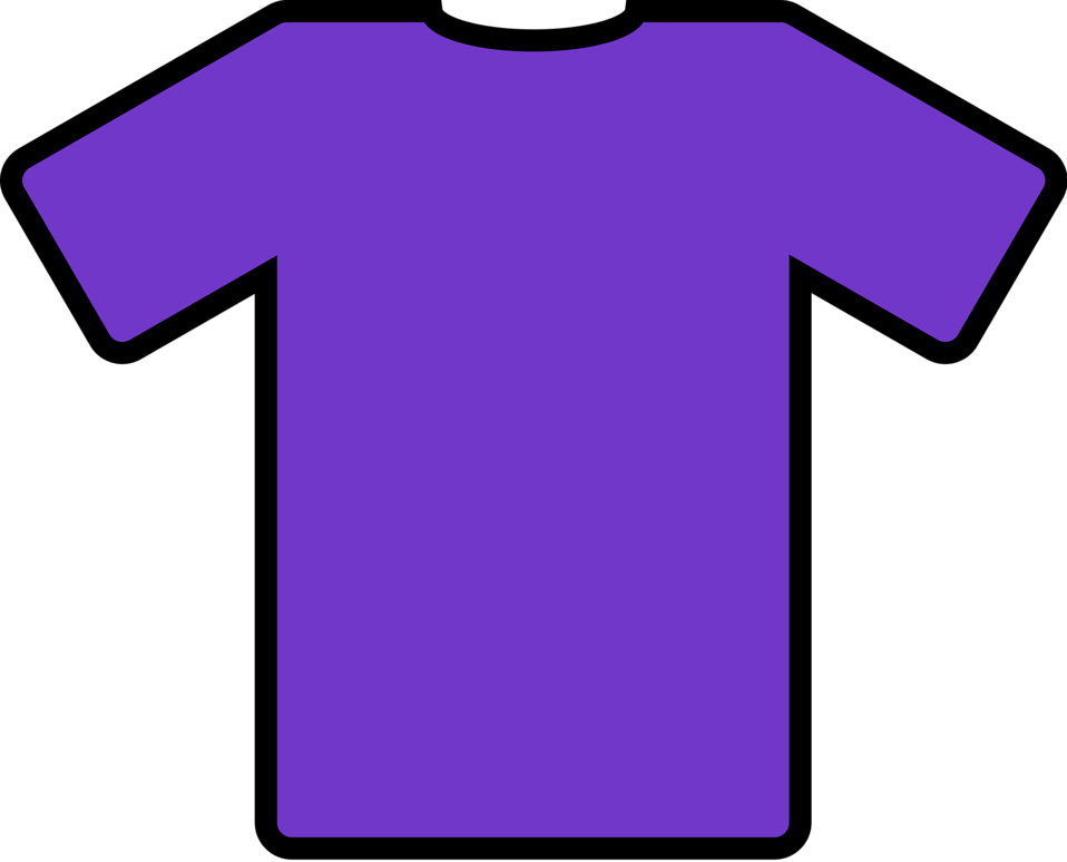 clipart shirt purple object