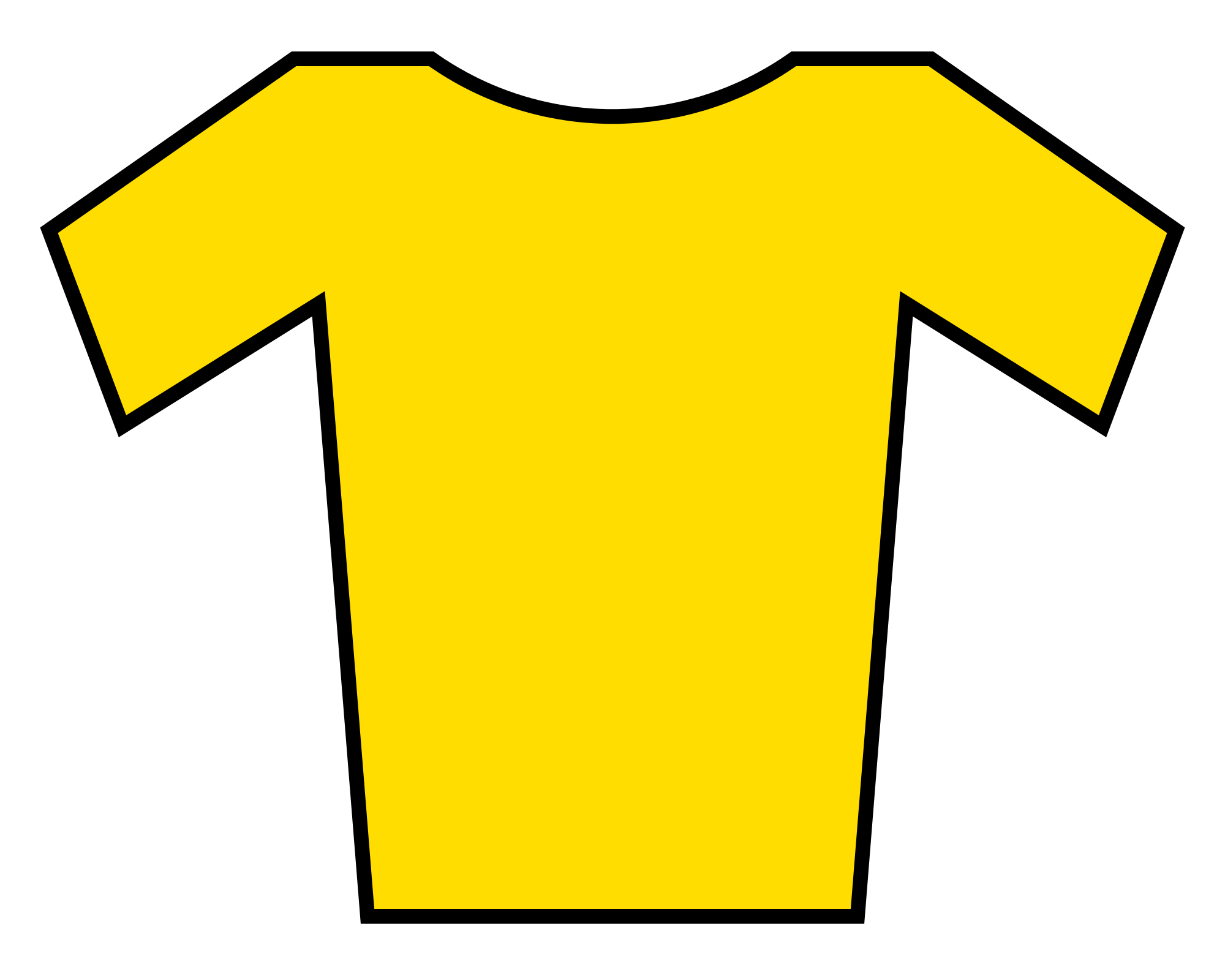 clipart shirt yellow bag