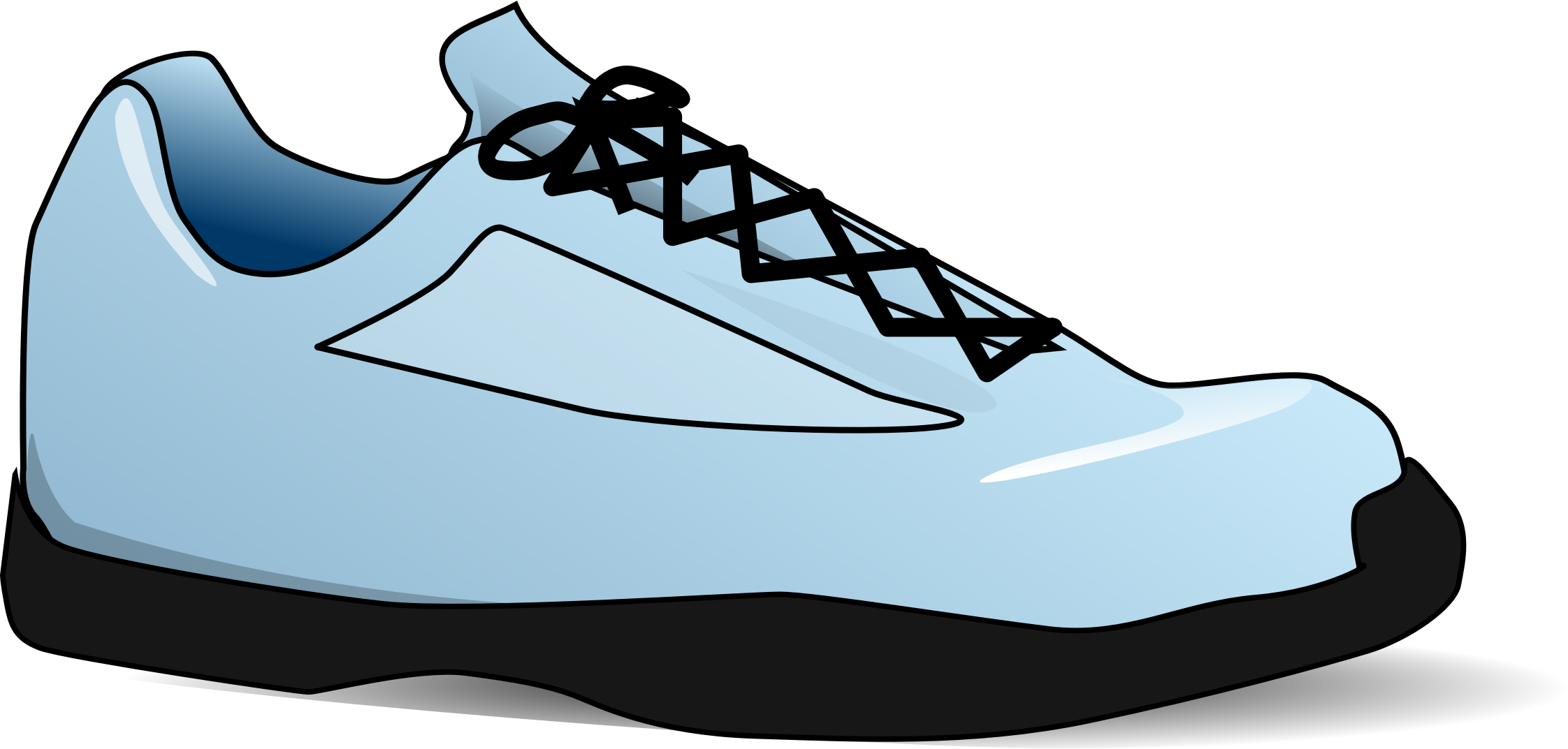 clipart shoes blue shoe