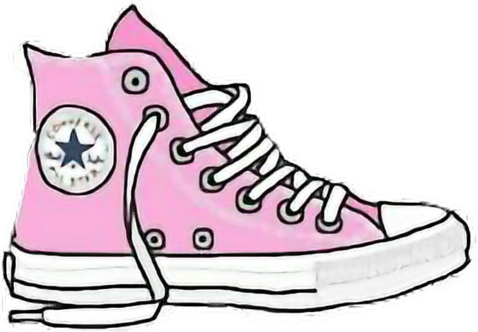 Converse clipart shoesclip. Pink sticker pinkconverse shoes