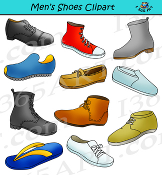 Clipart shoes file. Mens footwear set shoe