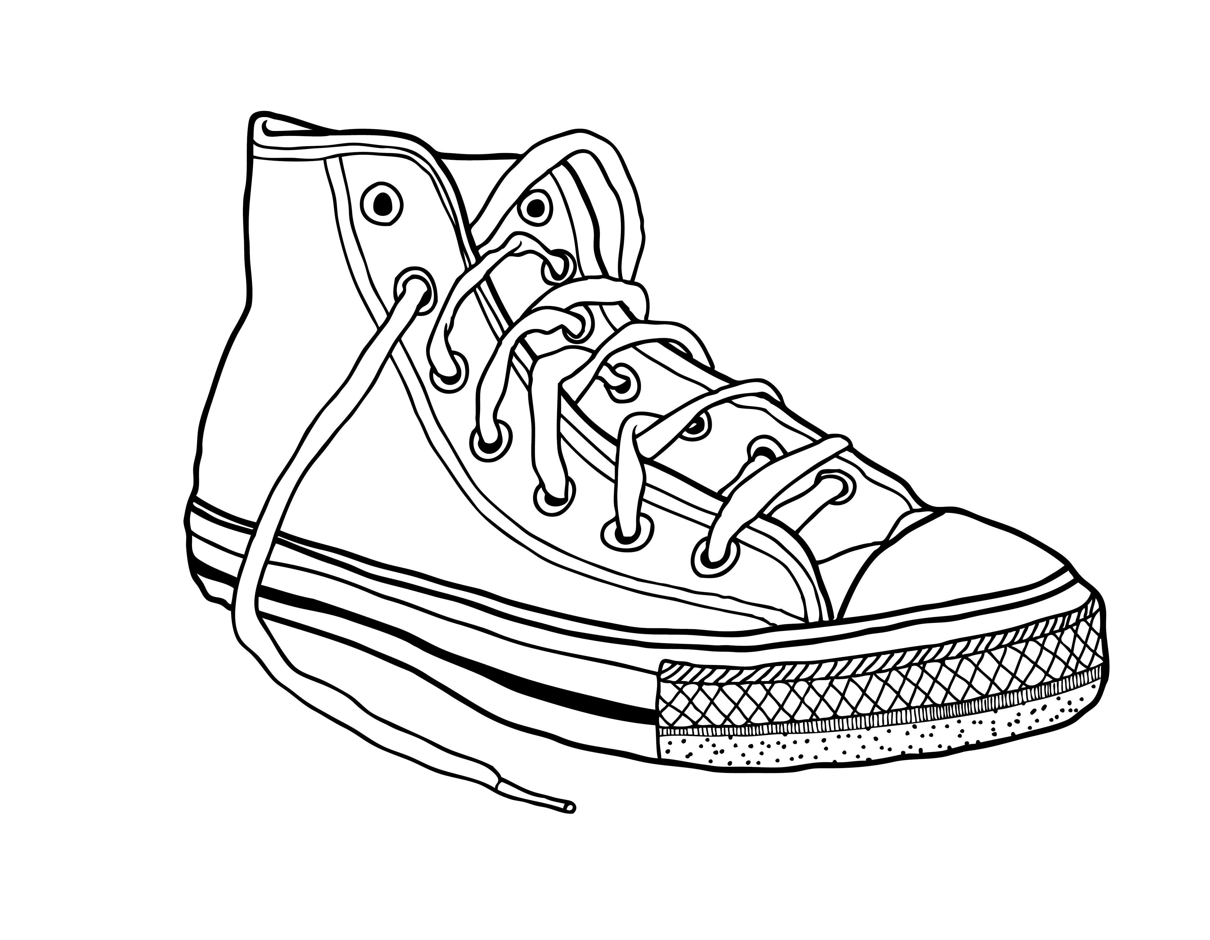 Sneakers drawing clip art. Converse clipart shoesclip