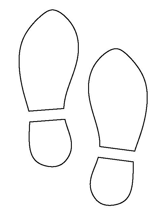 clipart shoes outline