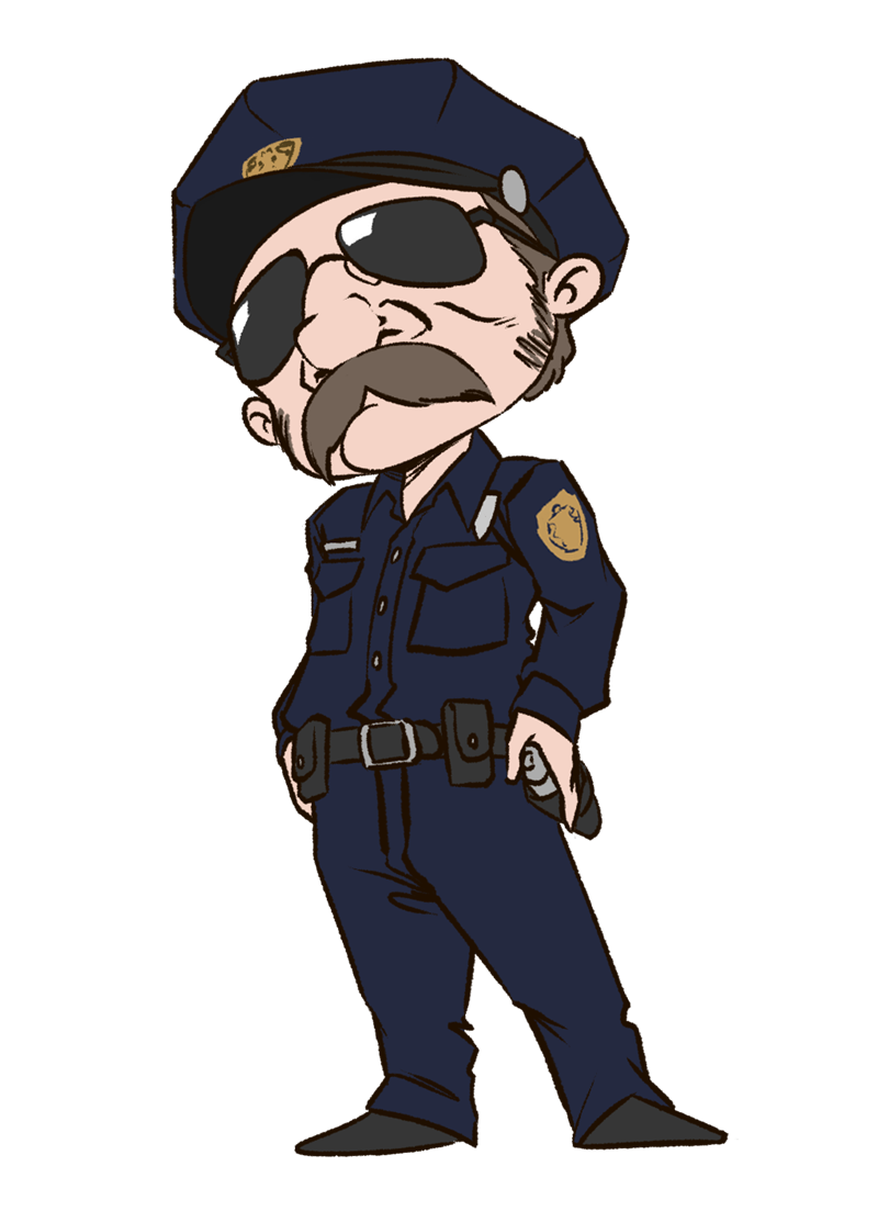 Policeman customs officer