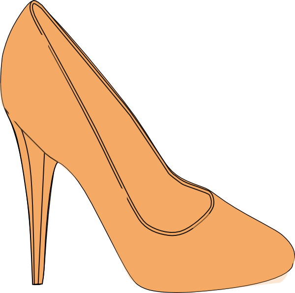 orange clipart shoes