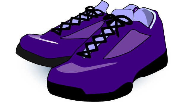 clipart shoes purple