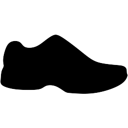 clipart shoes silhouette