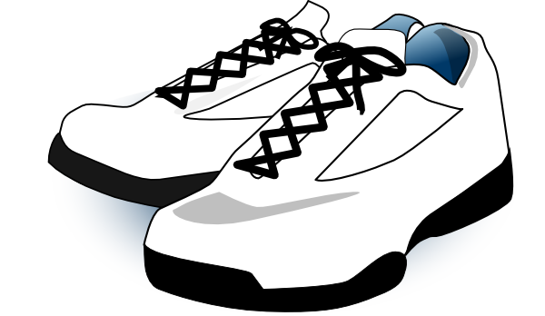 Shoe clip art black. Clipart shoes thing