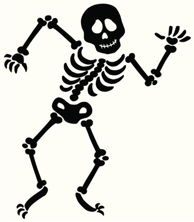 skeleton clipart carton