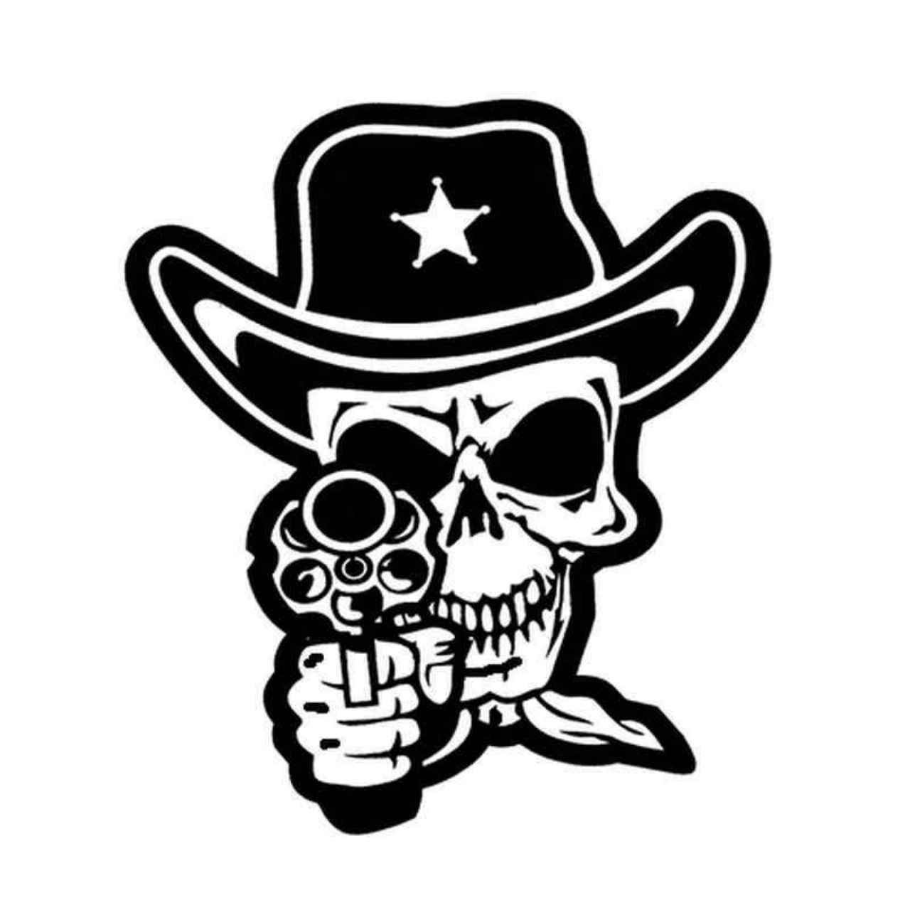 clipart skeleton cowboy