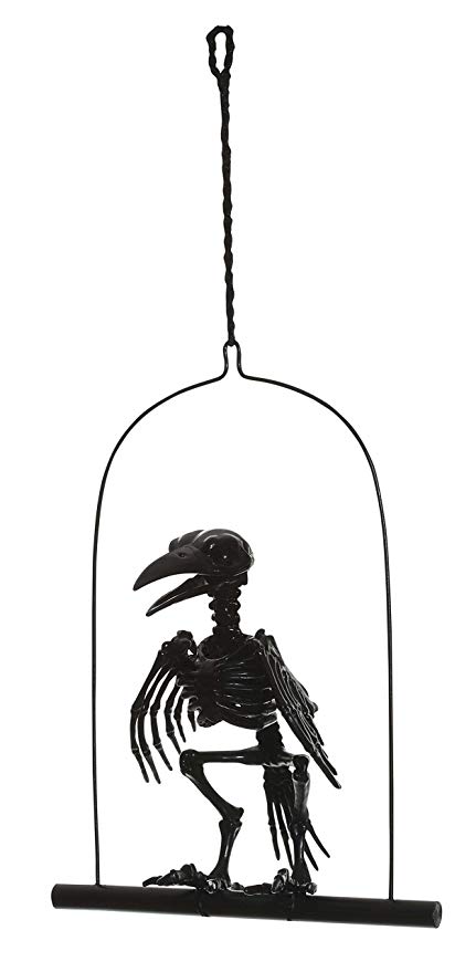 crow clipart skeleton