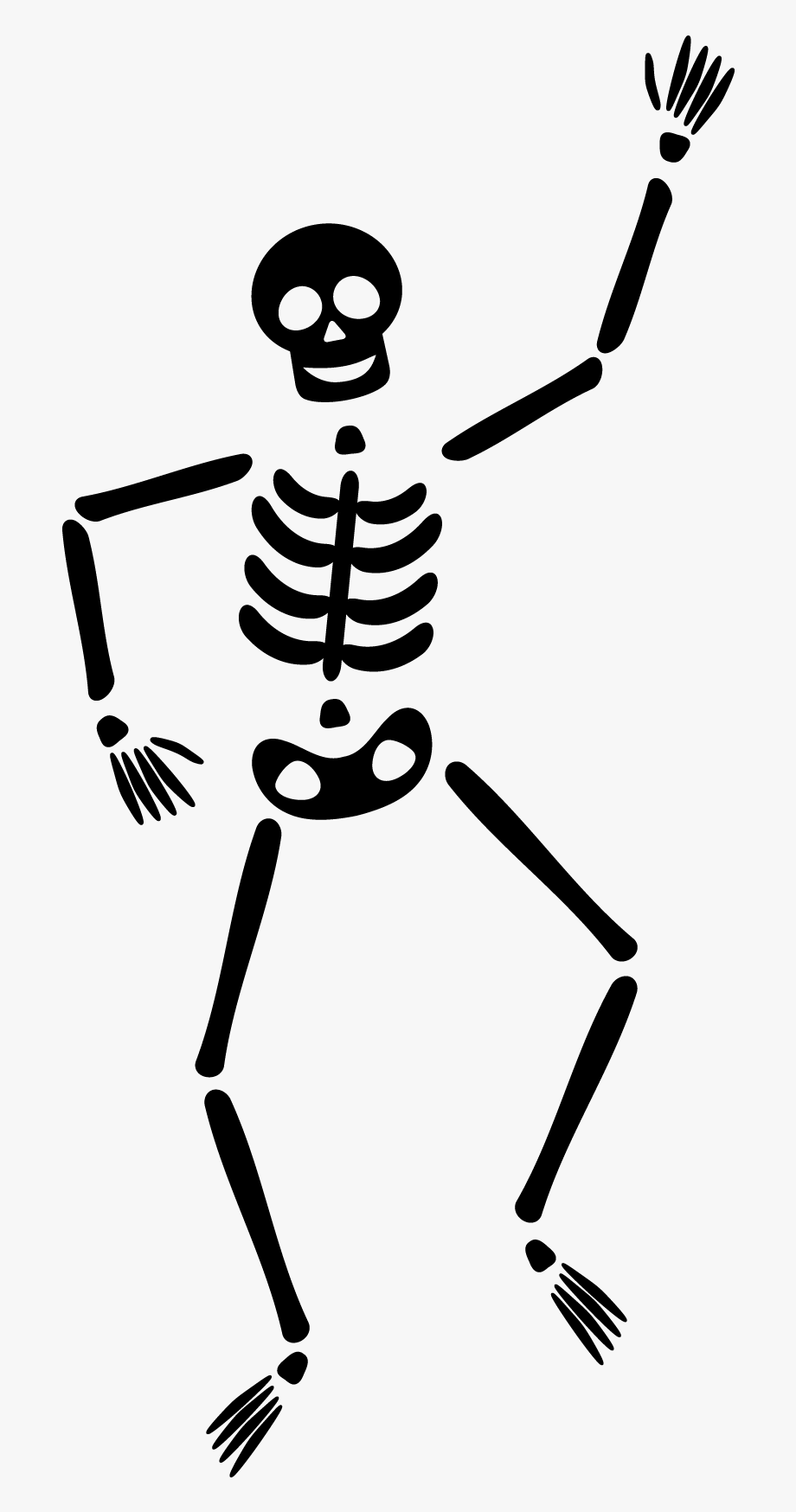 clipart skeleton dancer