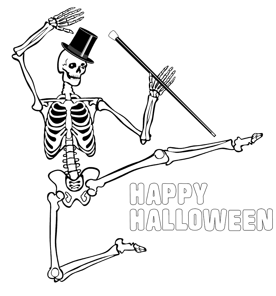 skeleton clipart dancer