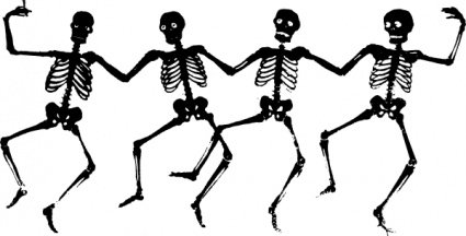 clipart skeleton dancing skeleton