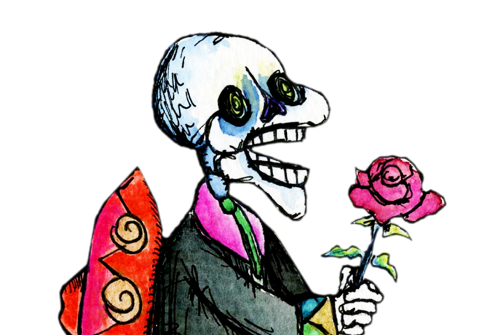 Mexico of dancer mariachi. Clipart skeleton day the dead