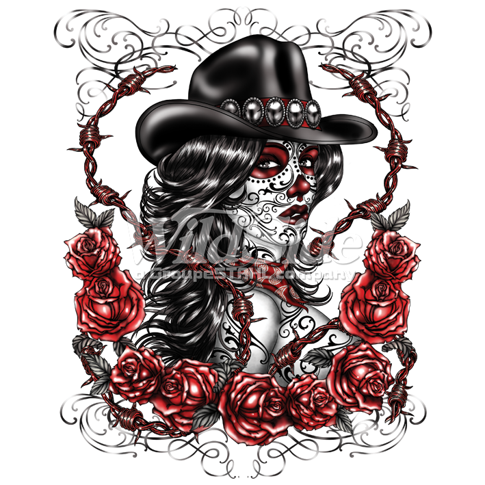 Of cowgirl wild side. Clipart skeleton day the dead