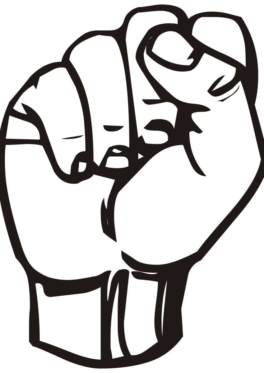 fight clipart hand fist