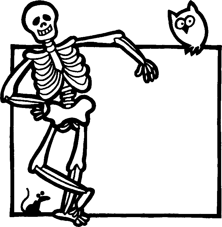 Pictures for kids download. Clipart skeleton free printable