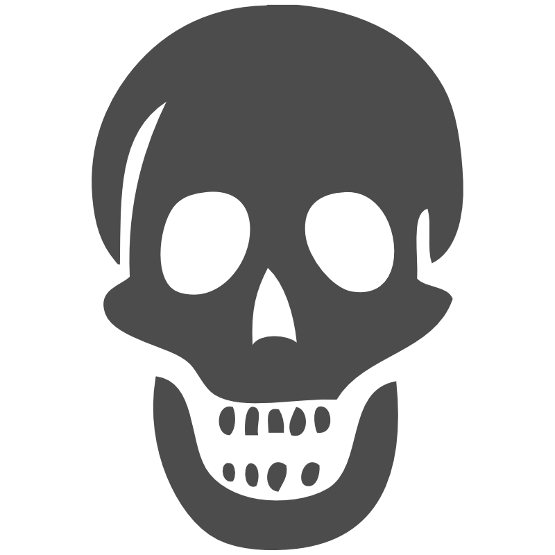clipart skeleton girly skull