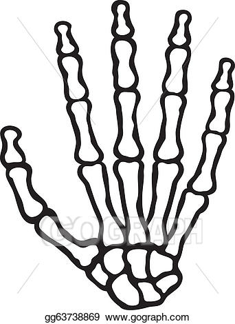 clipart skeleton hand