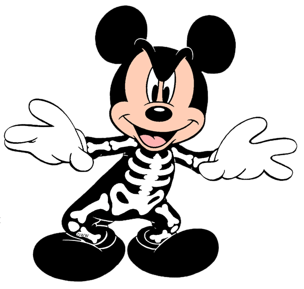 Halloween clipart skeleton. Disney clip art galore
