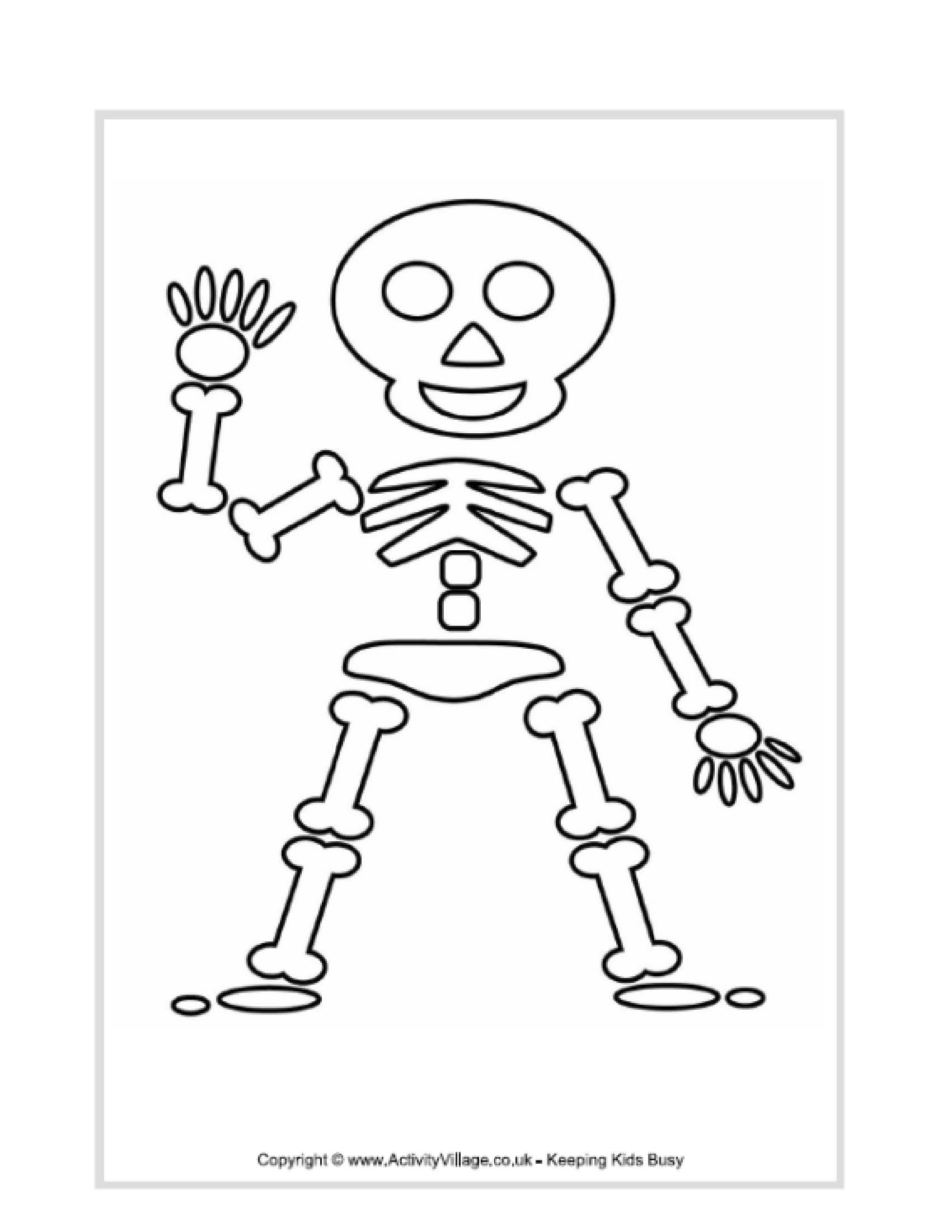 clipart skeleton preschool