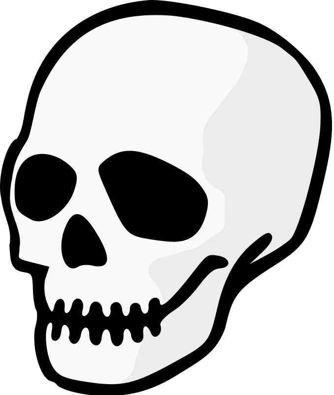 clipart skull lace