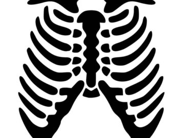 Clipart skeleton skeleton rib. Cage svg etsy 