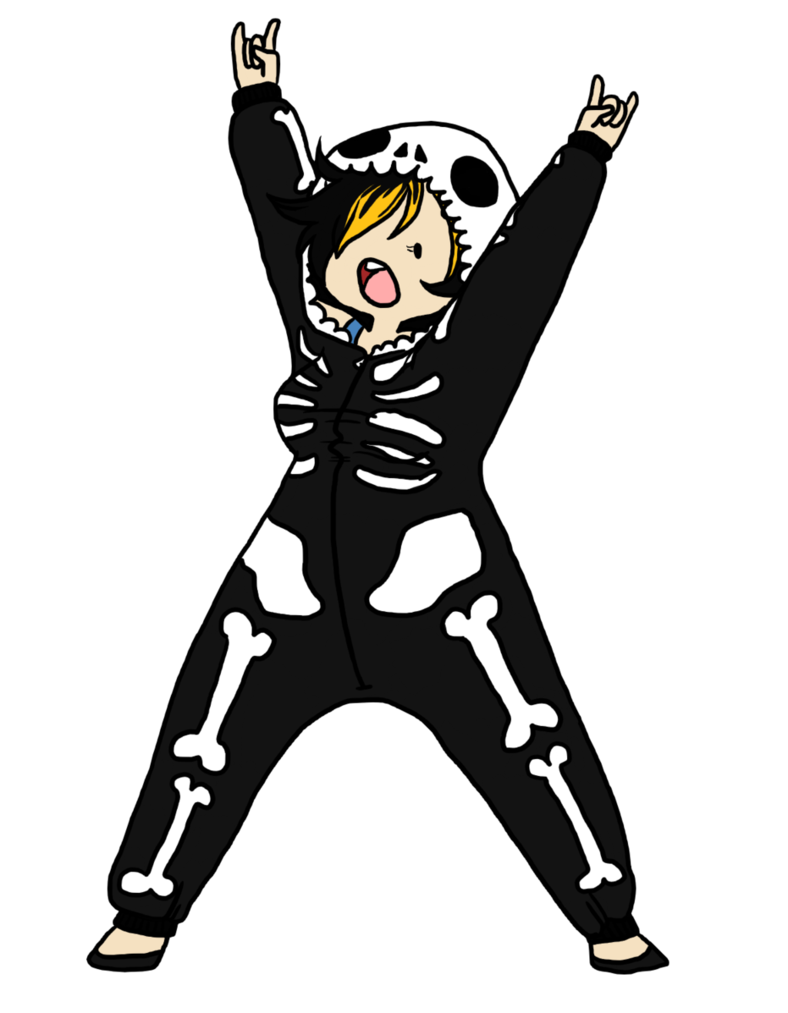 skeleton clipart spooky skeleton
