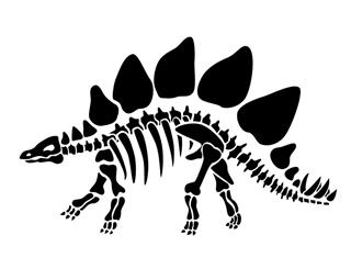 Clipart skeleton stegosaurus, Clipart skeleton stegosaurus Transparent ...