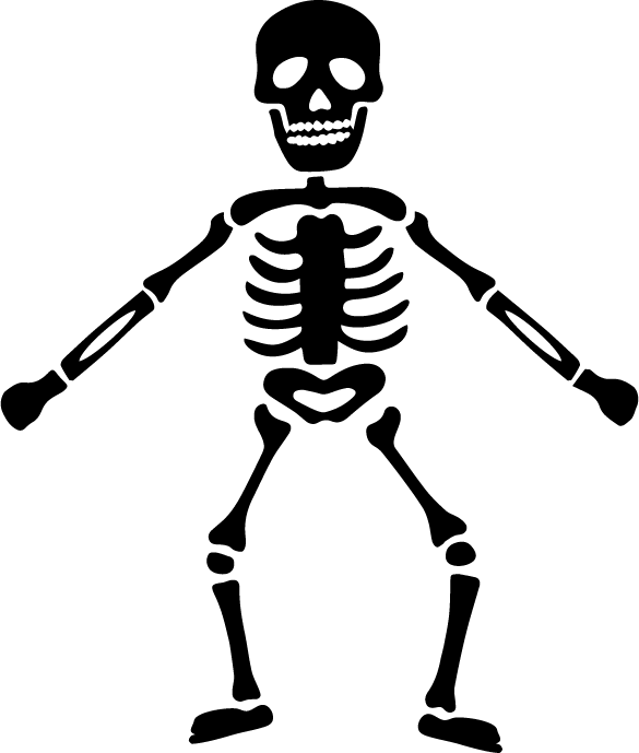 clipart skeleton svg