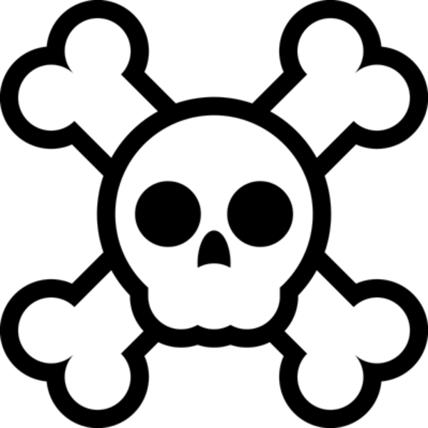 And cross bones free. Clipart skull bitmap