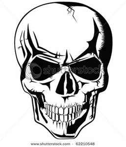 Clipart skull black and white. Free download best 