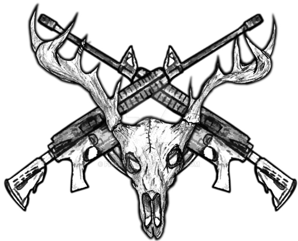 Clipart skull boho. Deer drawing at getdrawings
