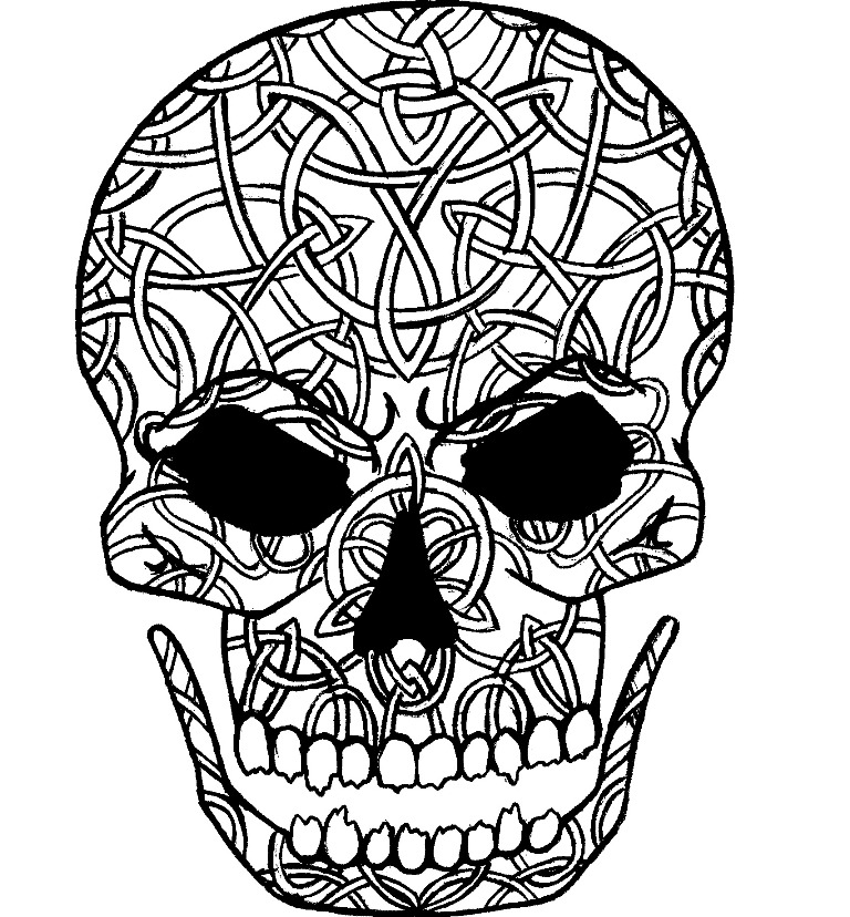 Clipart skull celtic. Tattoo clip art library