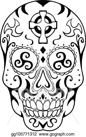 Clipart skull celtic, Clipart skull celtic Transparent FREE for ...