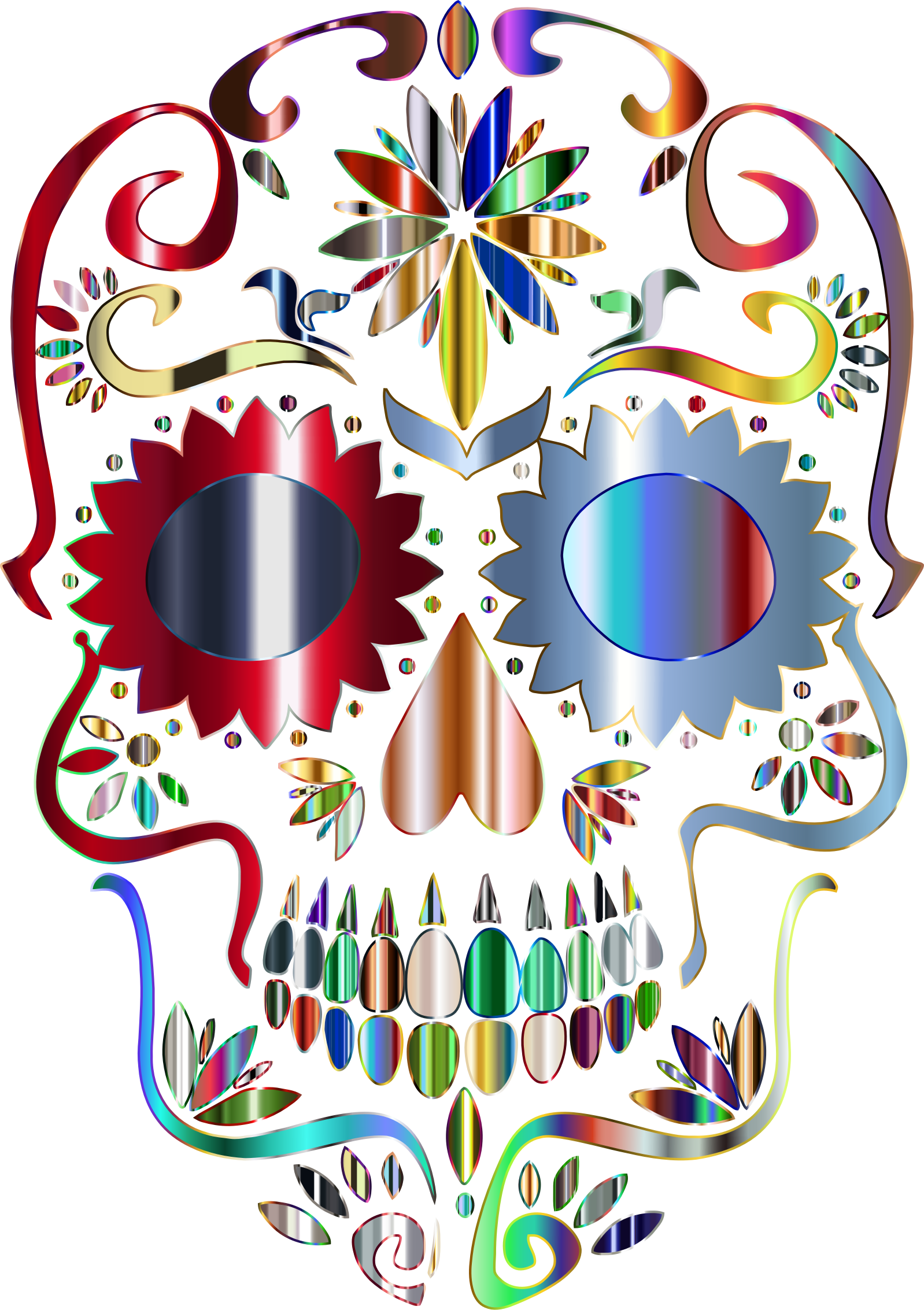 clipart skull clear background