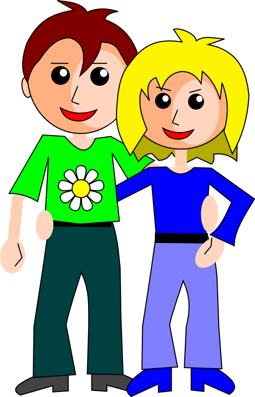 clipart skull couple