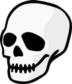 clipart skull easy