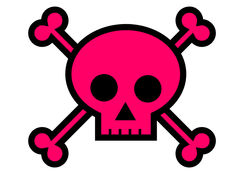 clipart skull frame