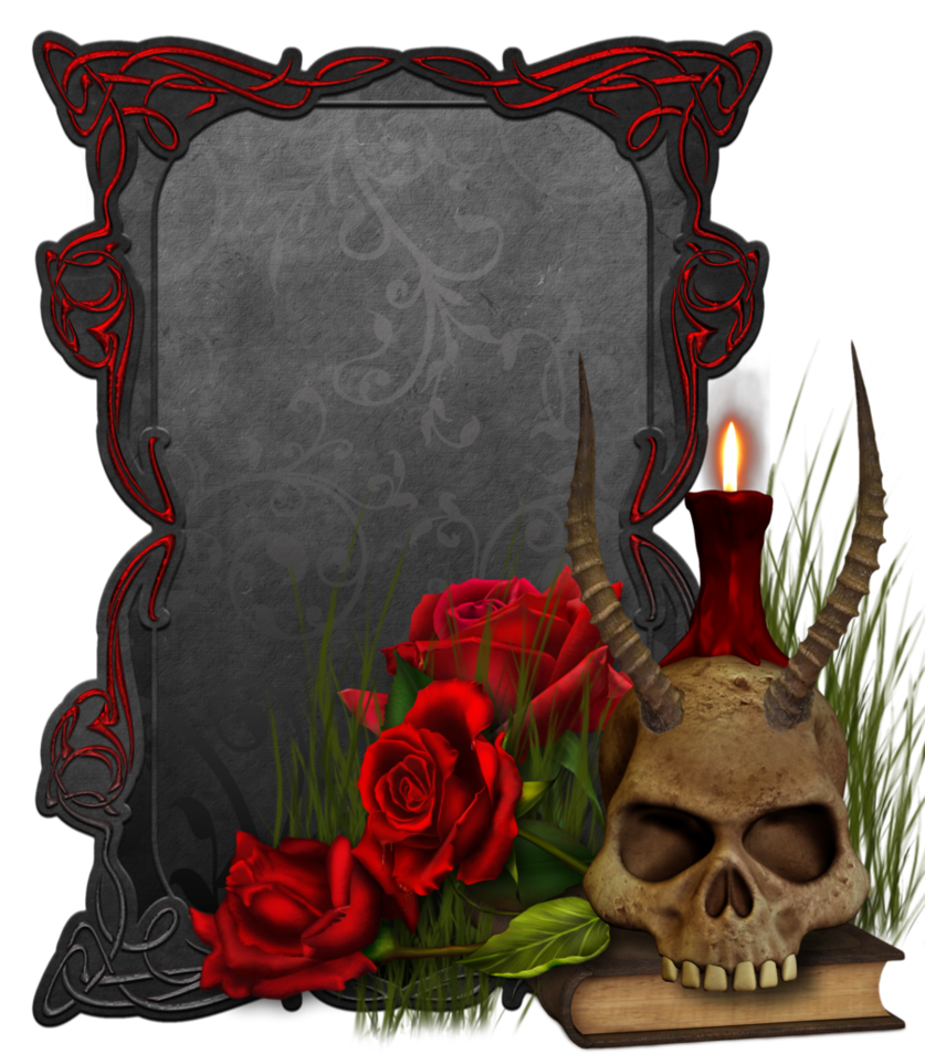 Clipart skull frame. Horned png by collect