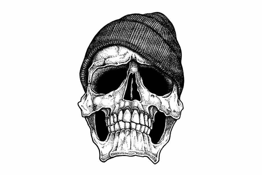 clipart skull gangster
