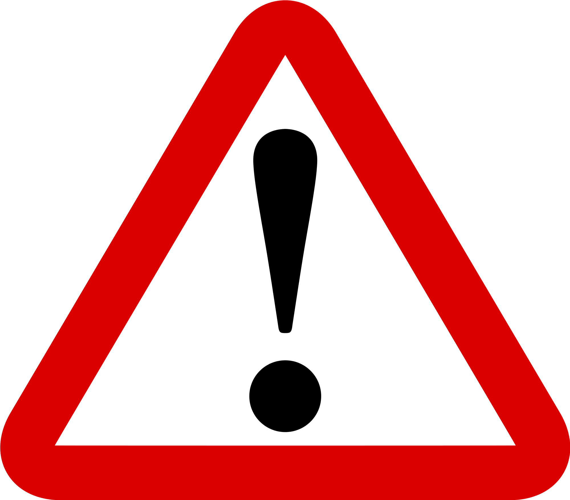 Highway clipart journey. Free danger sign download