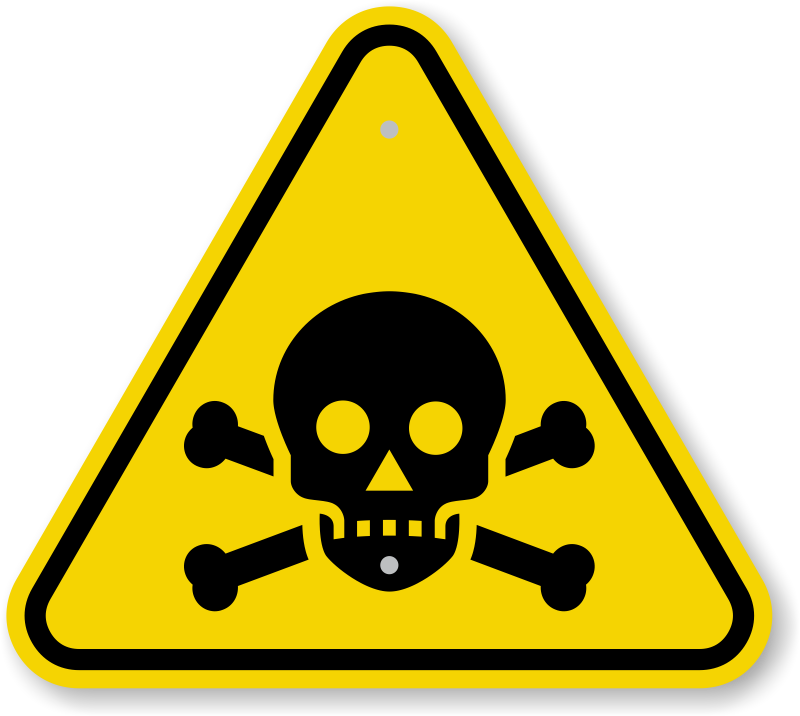 Poison clipart liquid waste. Warning signs poisonous chemicals