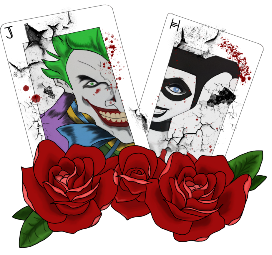 The harley quinn cards. Joker clipart joker playing card