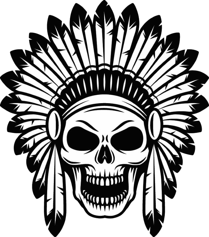 Clipart skull native. American indian png images