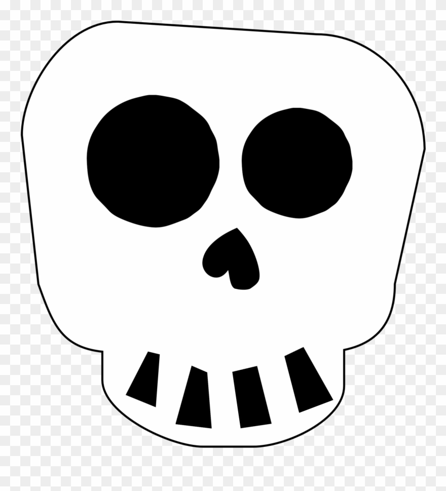 clipart skull printable