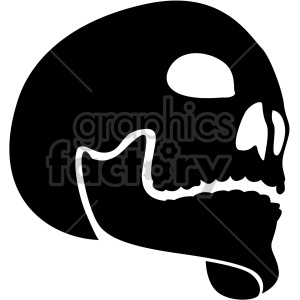 clipart skull quarter