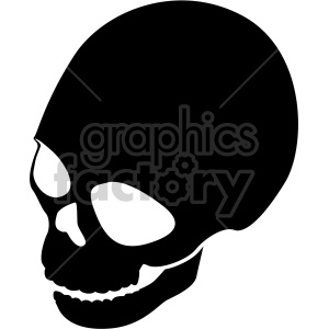 clipart skull quarter