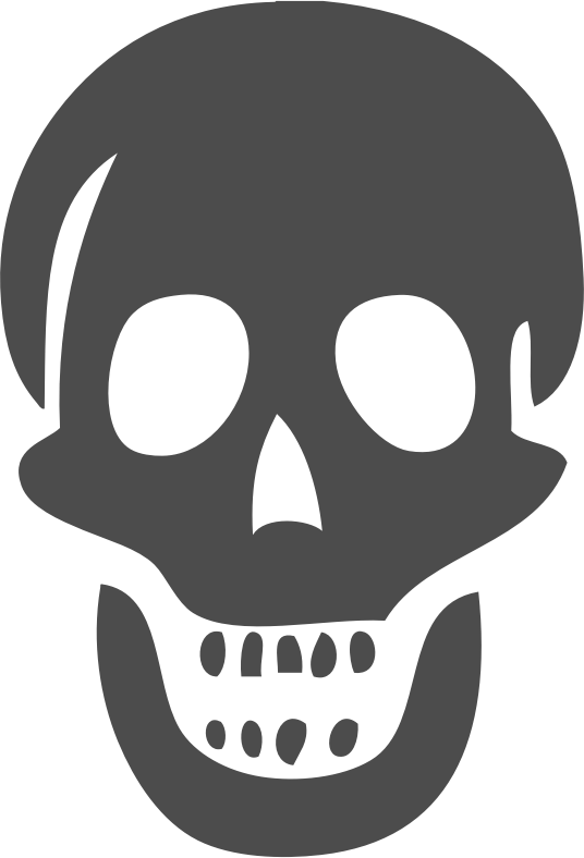 Pirate remastered medium image. Clipart skull simple